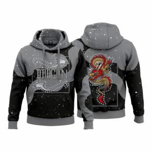 Sweat à capuche personnalisable pour hommes pour l'hiver Streetwear en polyester surdimensionné avec fermeture à glissière à impression complète pour sublimation - Product Image 4