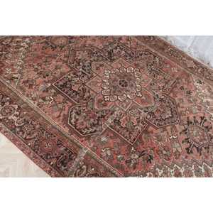 9.6x12.5 ft Turkish <b>Red</b> <b>Wool</b> Vintage Moroccan Rug Eco-Friendly Patchwork Latex Backing Medium Pile - Product Image 3