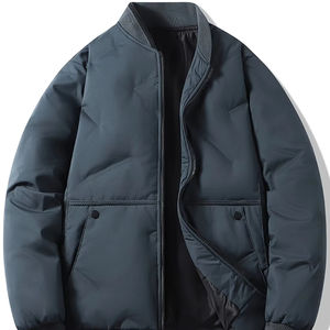 Blouson aviateur en cuir de haute qualité pour hommes fabricant OEM logo personnalisé veste universitaire hiver Letterman broderie de haute qualité - Product Image 1