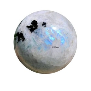 ลูกบอลทรงกลมคริสตัลมูนสโตนสีรุ้งลูกบอลทรงกลมที่ซื้อจาก n H Agate - Product Image 5