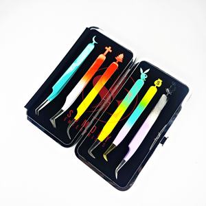 Pinzas para Pestañas de Acero Inoxidable Personalizables Somofy Enterprises, Punta Lisa de 10 mm, Duraderas, Precisas, con Agarre Fuerte, Nueva Parte Inferior - Product Image 2