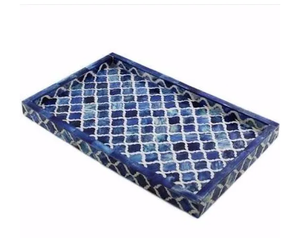 Bandeja de servicio elegante y ecológica con Incrustaciones de nácar hechas a mano de la mejor calidad al por mayor - Product Image 3