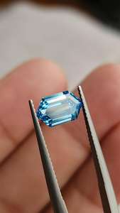 Diamante cultivado en laboratorio con certificación IGI de 1.80 quilates, corte hexagonal, color azul, para la elaboración de anillos, corte elegante, diamante suelto, disponible en todos los tamaños. - Product Image 4