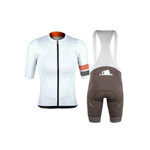 Maillot de cyclisme à manches courtes de qualité supérieure, logo personnalisé OEM, respirant, évacuant la transpiration, style décontracté, vêtements de vélo d'équipe, automne - Product Image 5