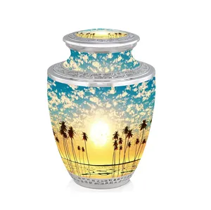 Urne de crémation de style américain de style vintage Belle bonne impression Décorative pour la maison Utilisation polyvalente Conception faite à la main pour les adultes - Product Image 2