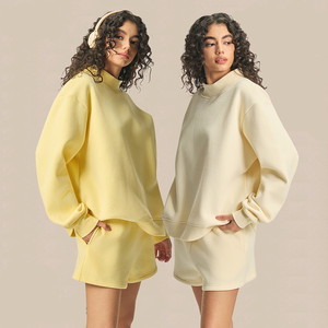 Sudadera de Alta Calidad Estilo Urbano, Nuevo Diseño 2025, Sudadera de Invierno Cálida para Mujer, ODM, 100% Algodón, con Logotipo Frontal - Product Image 4