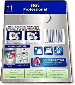 Cápsulas de detergente líquido Ariel Professional Todo en Uno Regular 2x50 cápsulas (Paquete de 2) 100 lavados - Product Image 5