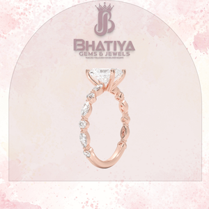 Anillo de Diamante de Laboratorio con Corte Radiante, Estilo Art Deco Vintage, Chapado en Oro de 18k, Anillo de Compromiso de Moissanita, Joyería Fina Personalizada al por Mayor - Product Image 4