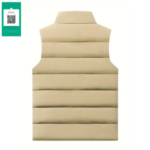 Gilet matelassé personnalisé de qualité supérieure pour hommes, veste sans manches à col montant pour la saison d'hiver, vente en gros de dernière conception de meilleure qualité - Product Image 2
