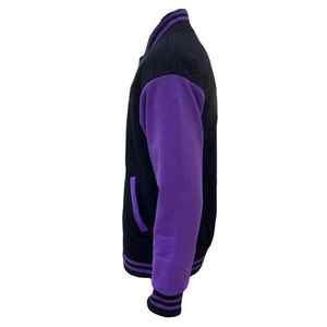 TITLISTS Veste universitaire grande taille pour hommes col montant avec logo avant vente en gros veste de baseball Letterman unie pour hommes - Product Image 4