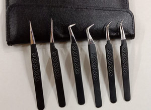 ชุดแหนบต่อขนตาปลอมทำจากสแตนเลสไฟเบอร์มีความแม่นยำป้องกันไฟฟ้าสถิตย์ดีไซน์ล่าสุดสำหรับมืออาชีพ - Product Image 3