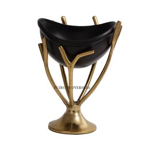 Quemador Bakhoor de incienso de Metal con diseño de flor chapado en oro y revestimiento en polvo de Color negro de aspecto atractivo más demandado - Product Image 5