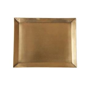 Plateau de service en laiton de forme carrée best-seller - Product Image 1