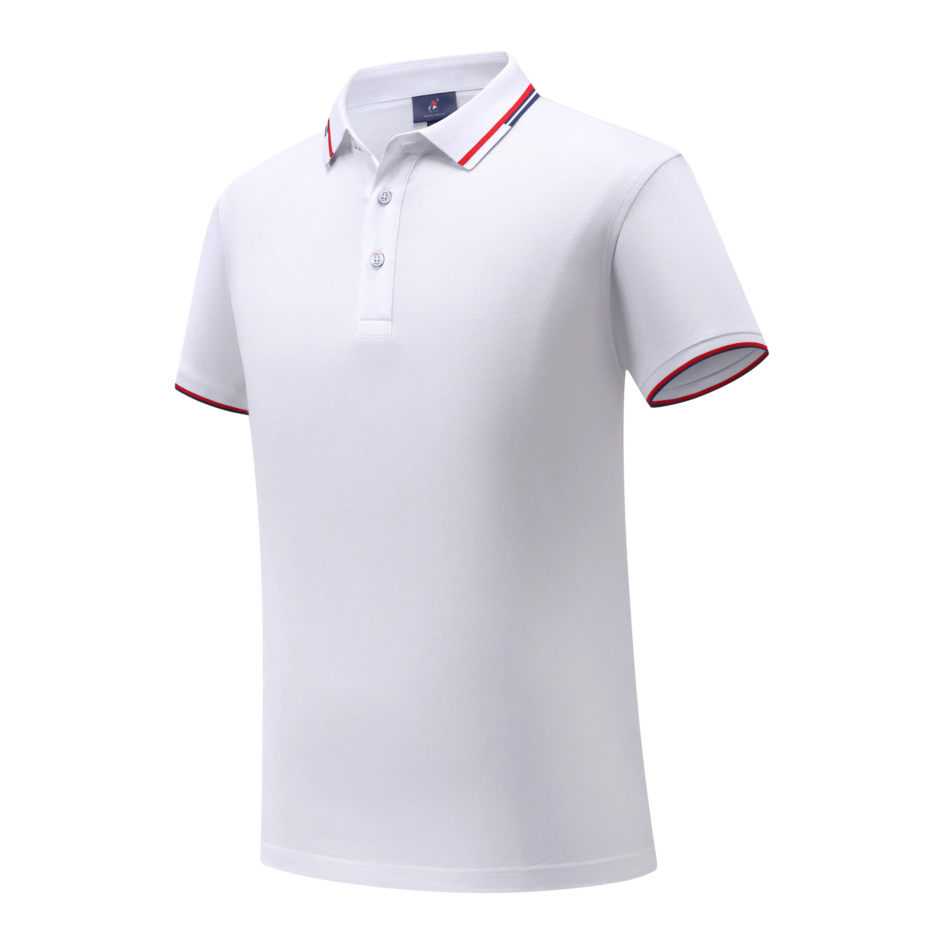 Oem tasarım özel % 50% Polyester % 50% pamuk yeni tasarım süblimasyon desenleri erkekler Logo ile hızlı kuru Golf Polo gömlek