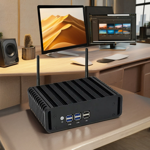 Sharerdp New 10th Gen Intel Core i3 i5 i7 10110u 7287u 8350u DDR4 mạng kép <span class=keywords><strong>Com</strong></span> nhúng không quạt công nghiệp Mini PC - Product Image 1