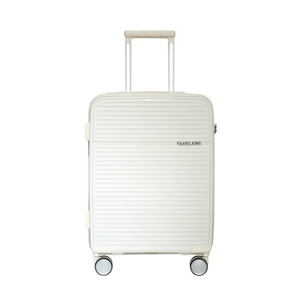 "Travelking 887 <b>Suitcase</b> Carry On With Wheels Pp Material Luggage Aluminum Aluminium Trolley Pp <b>Suitcase</b> Black Accessories - Product Image 1