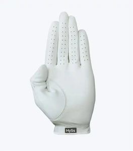 Guante de Golf de Cuero Genuino Blanco para Mano Derecha, Antideslizante, Unisex, con Monograma B, Accesorio Deportivo - Product Image 1