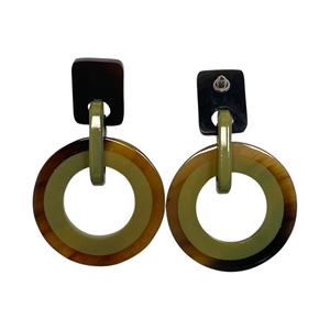 Boucles d'oreilles pendantes en corne de buffle naturelle pour femmes, style mignon, occasion anniversaire, fêtes, vente flash - Product Image 5