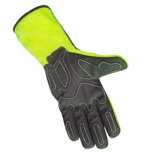 Gants de course personnalisés rouge et noir, respirants, à doigts entiers, avec manchette longue, pour la sécurité en sport automobile, unisexe, OEM - Product Image 5