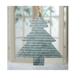 Artesanía de hierro galvanizado Adornos colgantes de Navidad Recubierto de polvo blanco Llamativo Festival de Navidad Decorativo para el hogar - Product Image 5