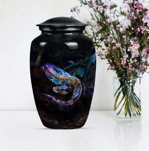 Urna de cremación con diseño de serpiente, gran cremación conmemorativa para cenizas humanas, urnas funerarias para bosque, urna negra, tamaño personalizado - Product Image 4