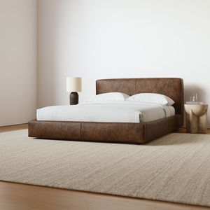 Cama Doble Extensible de Cuero Estilo Francés Moderno, Embalaje Simple y Suave, Adecuada para Apartamentos, Centros Comerciales, Escuelas y Almacenes - Product Image 5