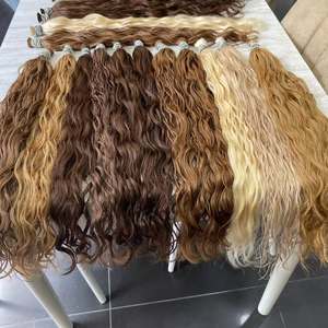 ผมเวียดนามเกรดส่งออกแบบหยักศก ใช้เทคนิคแบบสลาฟ สำหรับตลาดการค้าผมมนุษย์ดิบแบบเป็นมัด - Product Image 1