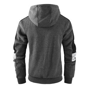 Sweat à capuche épais et surdimensionné pour hommes, 100% coton, grande taille, avec fermeture éclair de 450 g/m² - Product Image 6