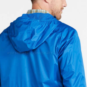 แจ็กเก็ตกันฝนของผู้ชายมีฮู้ดขนาดผู้ใหญ่สำหรับฤดูหนาวโลโก้ด้านหน้า - Product Image 6