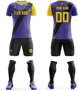 도매 저렴한 가격 3D 인쇄 폴리 에스터 스판덱스 축구 키트 전체 승화 인쇄 스포츠 팀 훈련 축구 유니폼
