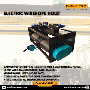 Capacité de 2 tonnes, hauteur de levage de 15 mètres, panneau de descente, panneau normal bidirectionnel, moteur HT BBL (FLP), frein à disque AC/DC (Temporiti FLP) HT - Product Image 3