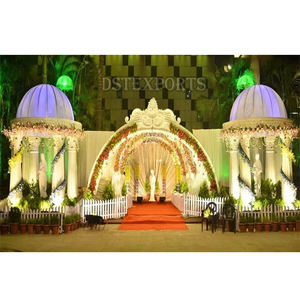 Mega Wedding Reception Fibre Stage Grand Wedding Events Décoration de scène Incroyable FRP Décoration de scène de mariage Australie - Product Image 1