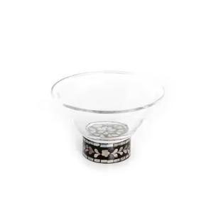 Bols en nacre au design moderne avec dessus en acrylique bols ronds pour la nourriture vaisselle de maison servant le dessert décor de table parfait - Product Image 6