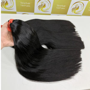 100% Extensions de cheveux humains vietnamiens droits naturels couleur brune extrémités épaisses Double qualité couleur foncée faite sur commande - Product Image 2