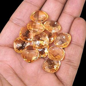 Citrino Amarillo Natural, Corte Cojín, 3x3mm, Gema para Joyería - Product Image 1