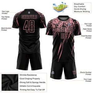 Nouvel arrivage 2025 Vêtements de football pour hommes Maillot de football pour jeunes personnalisé avec logo et numéros Uniformes de football sublimés - Product Image 3