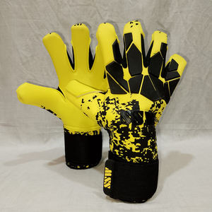 Guantes de portero de fútbol profesional de alta calidad servicio OEM de cuero transpirable gran oferta - Product Image 2