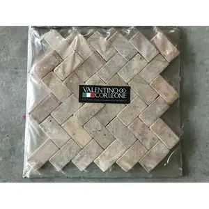 VALENTINO CORLEONE Herringbone Interlock Azulejo de suelo de pared de mármol caído 12X12 VALENTINO CORLEONE Herringbone Interlock Mármol - Product Image 1