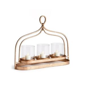 Decorative Metal Lantern for Wedding Christmas & Easter Home Decor-Handmade Eco-Friendly Luxury Metallic Finish <b>Candle</b> Display - Product Image 1