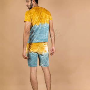 Ensemble court décontracté pour homme, taille plus, été, avec logo personnalisé, respirant, deux pièces, coupe confortable, 100% coton, séchage rapide - Product Image 4