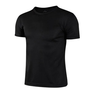 T-shirts vierges 100% coton de haute qualité pour hommes, coupe ajustée, col rond côtelé, t-shirts amples de luxe unis pour hommes, t-shirt décontracté - Product Image 3