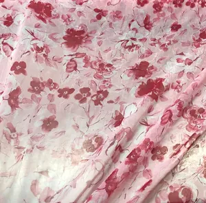 Tái Chế Hoa Hi Đa Voan Rửa Vải/100% Polyester Không Căng In Vải - Product Image 4