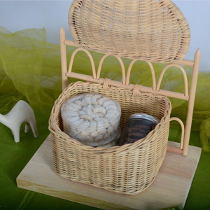 Mosque Dome Shaped Rattan Gift Holder With Frame A Stunning Centerpiece For Ramadan Eid <b>Hampers</b> Or Decorative Table Displays - Product Image 2