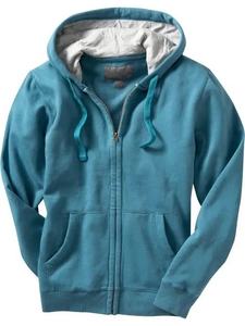 Sudadera con capucha para hombre, con cremallera, completamente abierta, de lana, a la moda, color blanco - Product Image 2