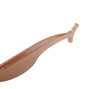 Pince à cils en or rose de couleur personnalisée de haute qualité et applicateur de sourcils outil de beauté en acier inoxydable - Product Image 2