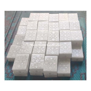 Open And Natural White Shinning Marble Inlaid <b>Box</b> With Mother Of Pearl High Class Design And Top Class product For Jewelry <b>Box</b> - Product Image 5