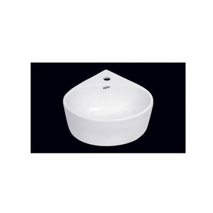 Professionnels dans la vente de qualité supérieure brillant fini blanc céramique forme ronde monotrou mur accroché petit lavabo - Product Image 1