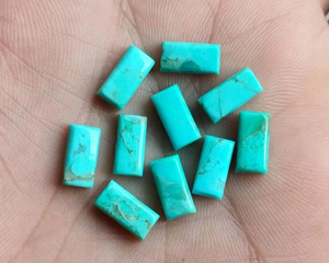 Cabujón turquesa de Arizona de alta calidad, piedras preciosas sueltas rectangulares, turquesa de Arizona cabujón, piedras preciosas sueltas para hacer joyas - Product Image 1