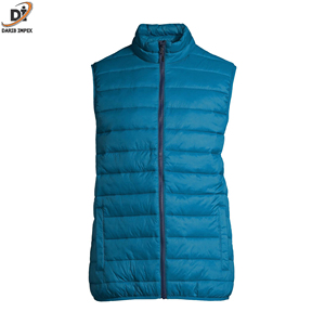 Custom Logo <b>Men's</b> Winter Puffer <b>Vest</b> <b>Long</b> <b>Sleeves</b> Thicken Bubble Coat Jacket Outdoor Nylon Polyester Sleeveless Blank <b>Vests</b> - Product Image 5