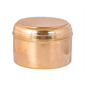 Brass Hammered Laddu Storage <b>Box</b> Gold Polished For Tabletop Kitchen Storage Organizer Sweet <b>Box</b> Brass <b>Mithai</b> <b>Box</b> - Product Image 3